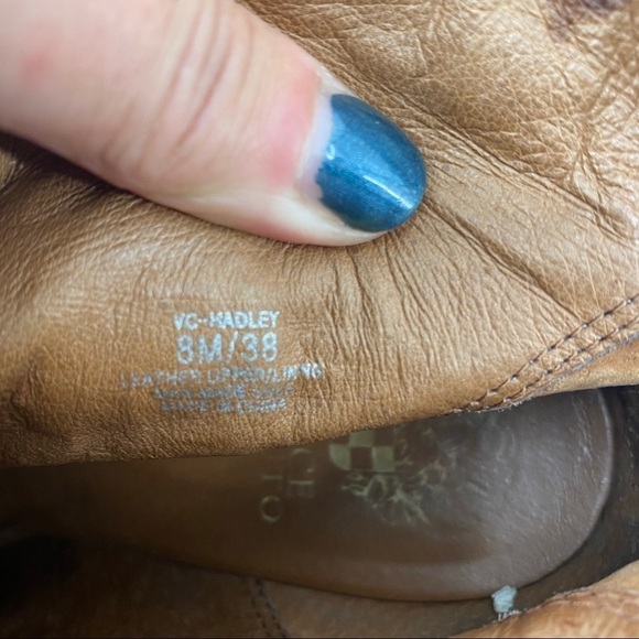 Vince Camuto Hadley brown leather bootie 8 - Picture 12 of 12